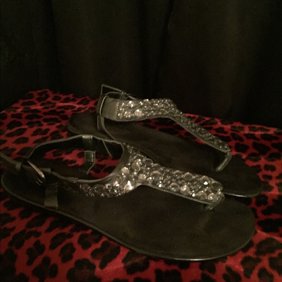 Aerosoles “Chloud Nine” black sandals 8 1/2 - Picture 2 of 5